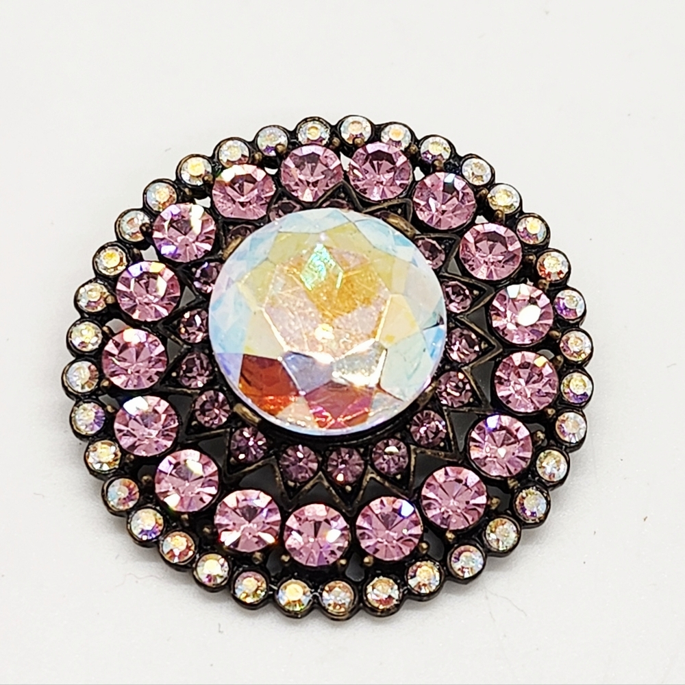 Vintage Hobe Aurora Borealis Brooch